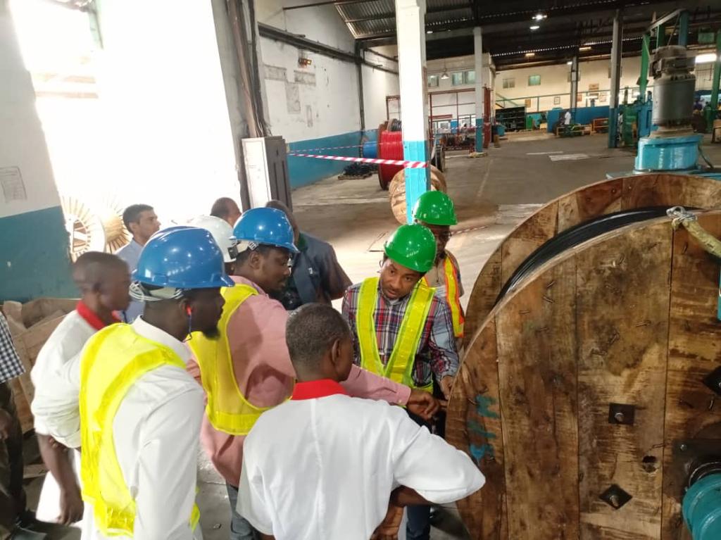 Nigerchin workers inspecting wire and cables in the factory - Nigerchin is the Leading Cables and Wire Manufacturer in Nigeria